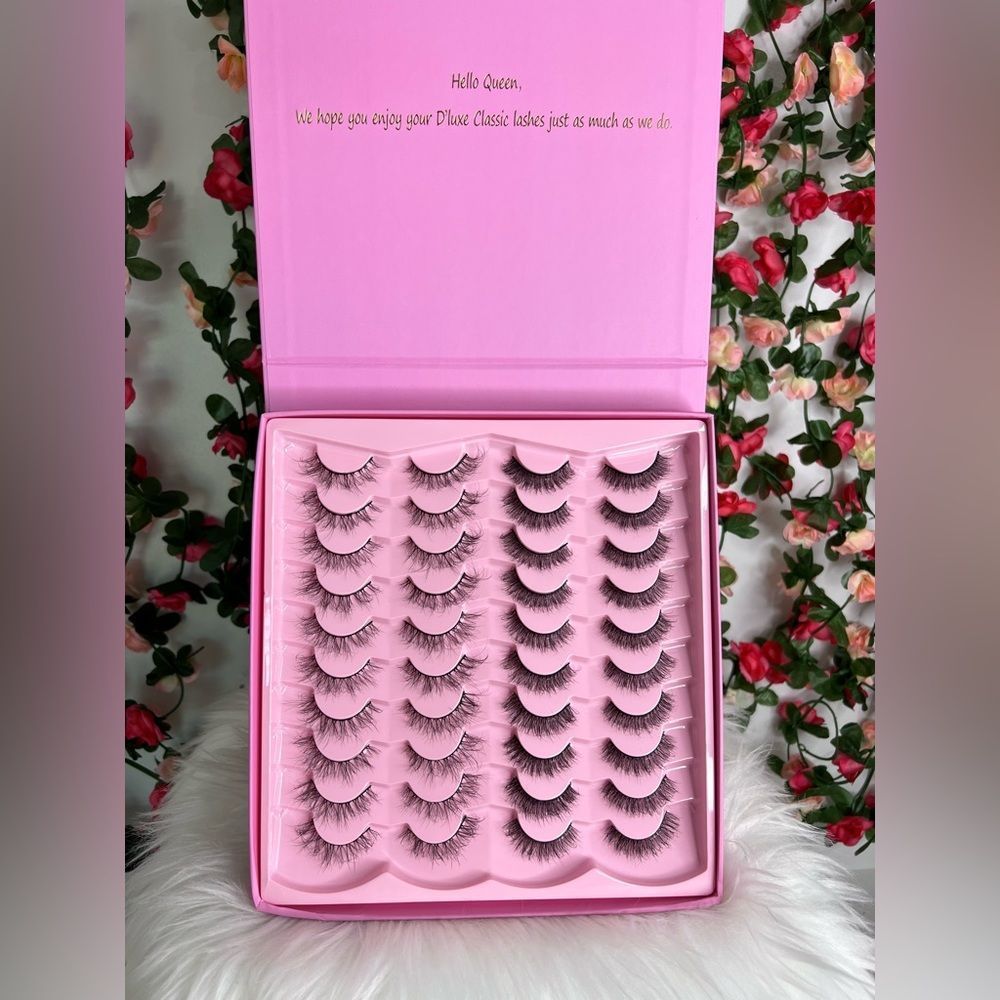 20 Pairs of 3D lashes I Lash Book | Mink Lashes I Faux Lashes | Dluxe Classic 05